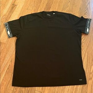 Diesel Black Tee with jean Sleeves